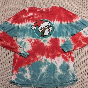 NWOT Bucee's Holiday Tie-Dye LS Tee